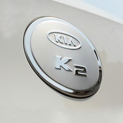 悦达起亚k3专用改装新k4汽车配件用品k5不锈钢油箱盖贴k2装饰亮贴